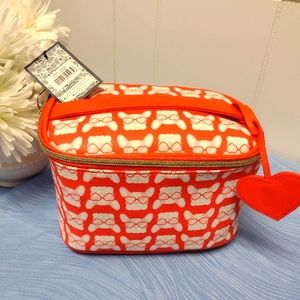French Bull Dog Dabney & Lee Orange & White Cosmetic Bag